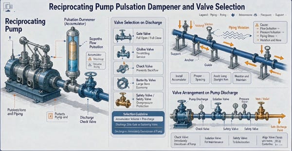 Pulsation and Valve Selection on Reciprocating Pump