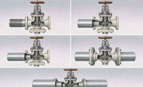 Valve End Connections: Threaded, Socket Weld, Butt Weld