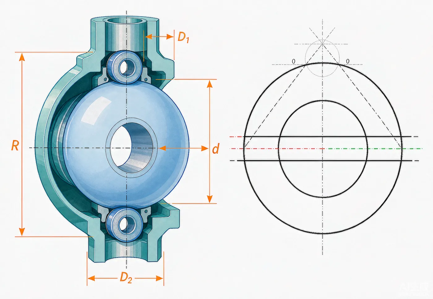 Floating Ball Valve Ball Radius