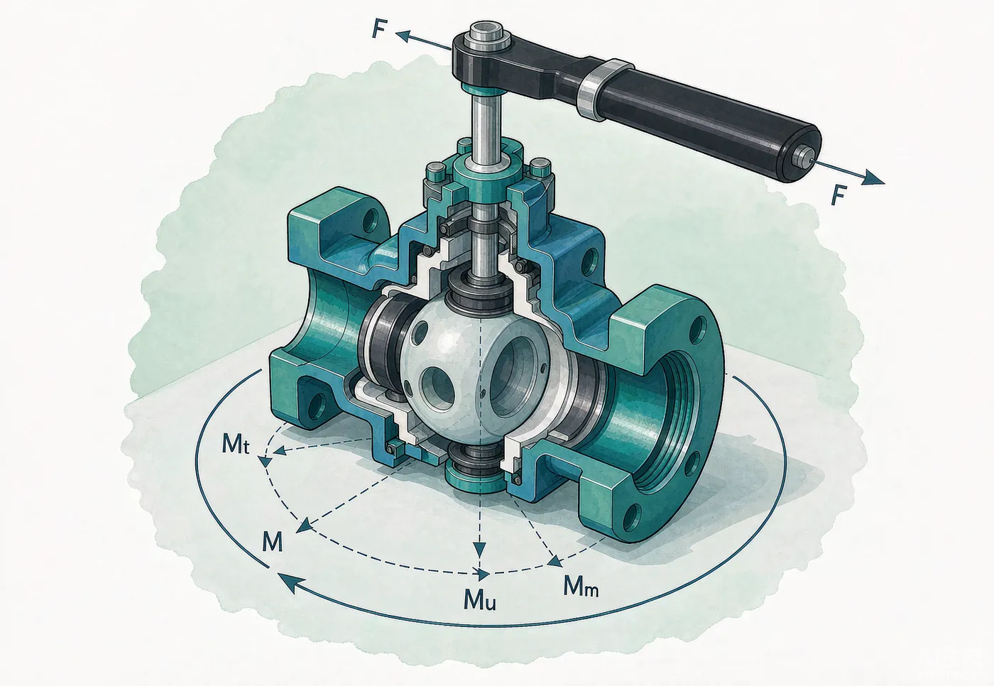 Floating Ball Valve Total Torque